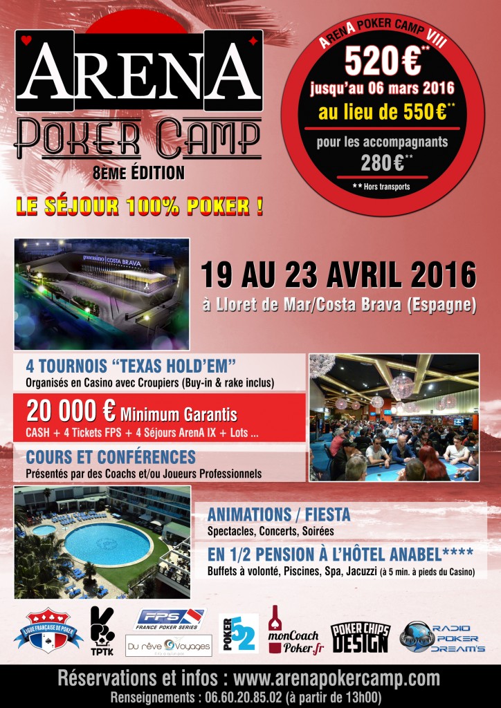 Affiche Arena Poker CAMP VIII